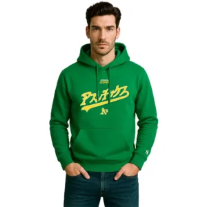 katakana green athletics hoodie