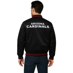 mens arizona cardinals satin jacket