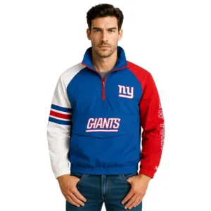 new york giants quarter zip jacket