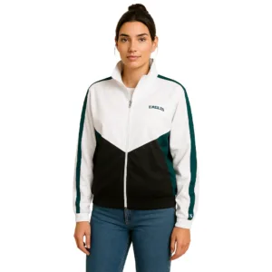philadelphia eagles full zip track jacket back