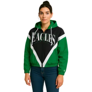 retro crinkle windbreaker hoodie