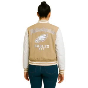 womens philadelphia eagles tonal bomber jacket