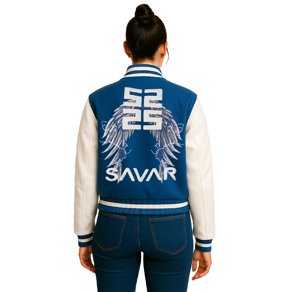 womens-wings-blue-and-white-varsity-jacket women's wings blue and white varsity jacket