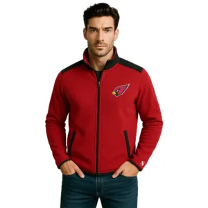 arizona cardinals color block jacket