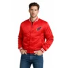 arizona cardinals red satin varsity jacket