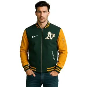 athletics full zip bomber jacket