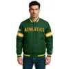 athletics green scout varsity jacket