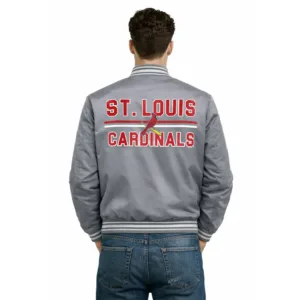 mens st louis cardinals grey jacket