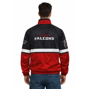 mens veteran atlanta falcons track jacket