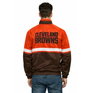 mens veteran cleveland browns track jacket