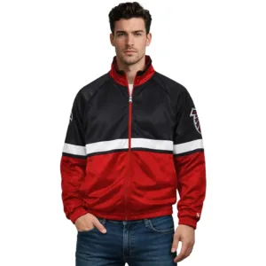veteran atlanta falcons track jacket