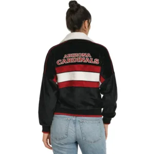 womens arizona cardinals black corduroy jacket